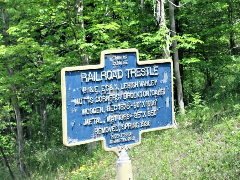 Railroad Trestle Marker. Click for full size. Railroad Trestle Marker image. Click for full size.