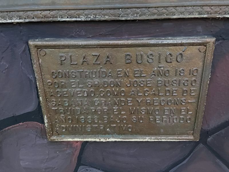 Plaza Busig Marker image. Click for full size.