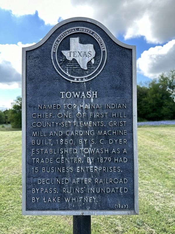 Towash Marker. Click for full size. Towash Marker image. Click for full size.