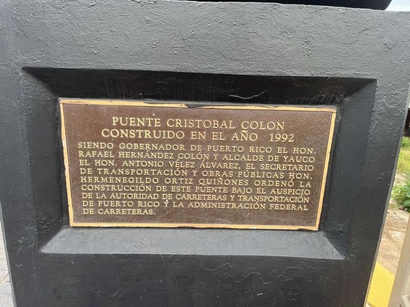 Dedication plaque for the bridge image. Click for full size.