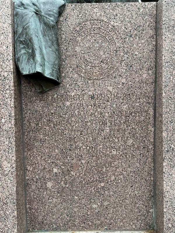 R. E. B. Baylor Marker (Back Text). Click for full size. R. E. B. Baylor Marker (Back Text) image. Click for full size.