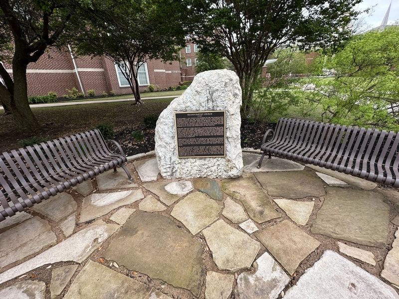 Second Baptist Church of Waco Marker. Click for full size. Second Baptist Church of Waco Marker image. Click for full size.
