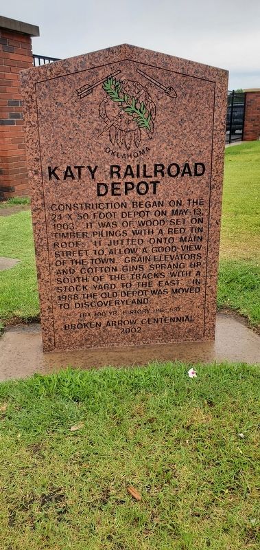 Katy Railroad Depot Marker image. Click for full size.