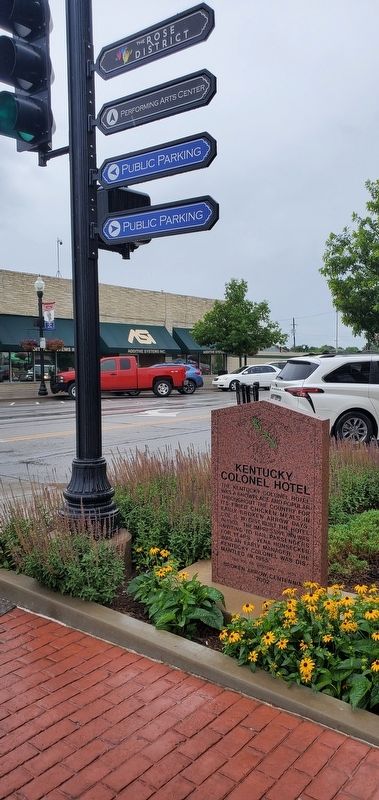 Kentucky Colonel Hotel Marker. Click for full size. Kentucky Colonel Hotel Marker image. Click for full size.