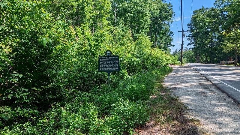 Turkey Pond ~ 1938 Hurricane Marker. Click for full size. Turkey Pond ~ 1938 Hurricane Marker image. Click for full size.