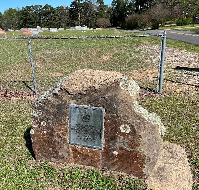 Saint Genevieve Trail and the Old Military Road North and South Marker image. Click for full size.