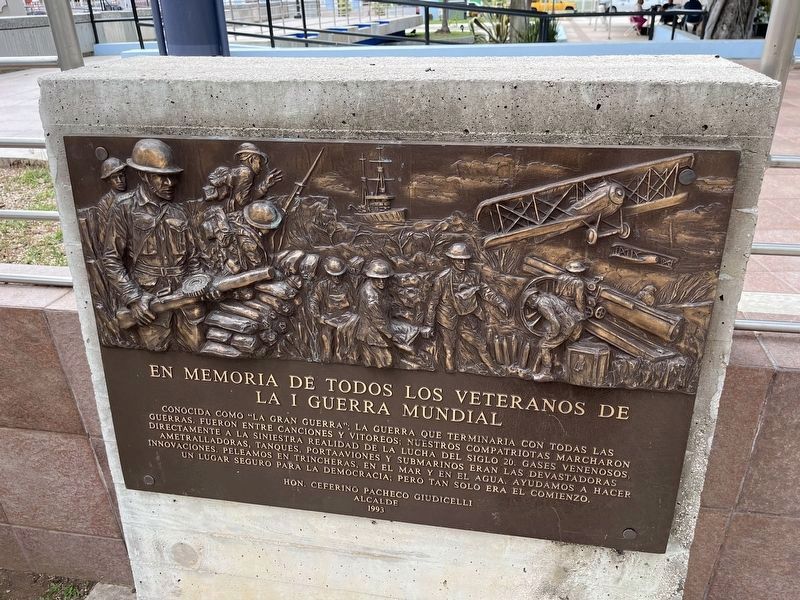 En Memoria de Todos los Veteranos de la I Guerra Mundial Marker image. Click for full size.