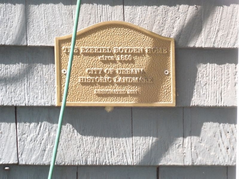 The Ezekiel Boyden Home Marker. Click for full size. The Ezekiel Boyden Home Marker image. Click for full size.