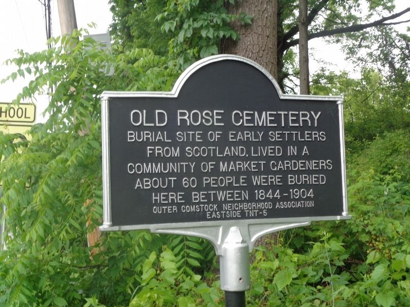 Old Rose Cemetery Marker. Click for full size. Old Rose Cemetery Marker image. Click for full size.