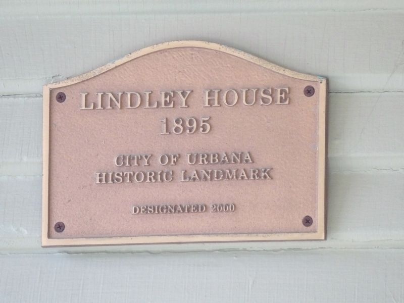 Lindley House Marker image. Click for full size.