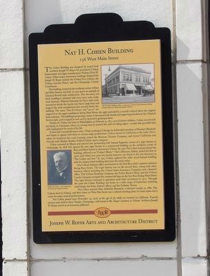 Nat H. Cohen Building Marker image. Click for full size.