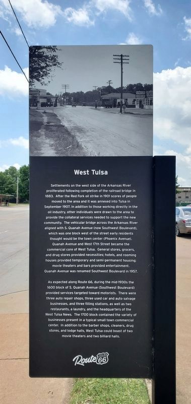 West Tulsa Marker image. Click for full size.