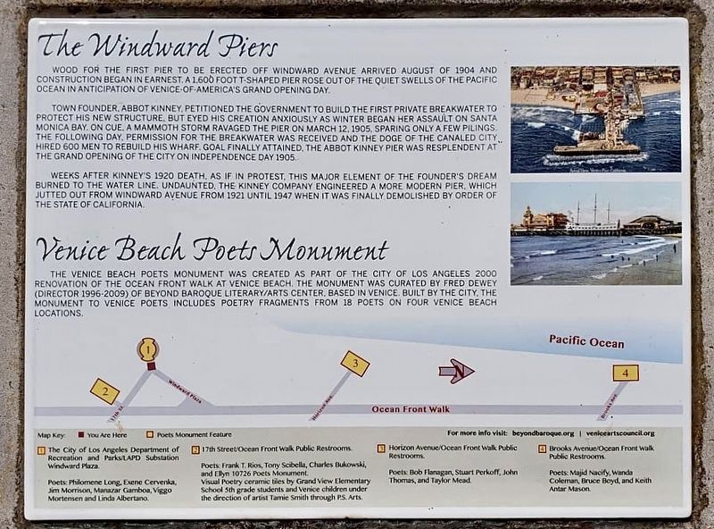 Windward Piers Marker. Click for full size. Windward Piers Marker image. Click for full size.