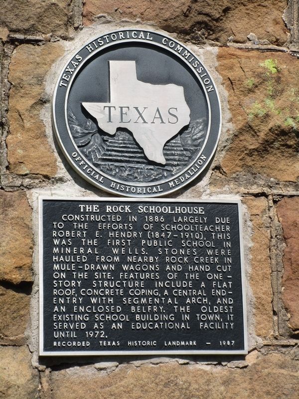 The Rock Schoolhouse Marker. Click for full size. The Rock Schoolhouse Marker image. Click for full size.