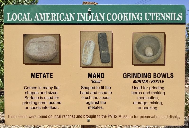 American Indian Cooking Utensils Marker image. Click for full size.