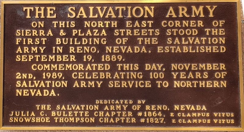 Salvation Army Marker image. Click for full size.