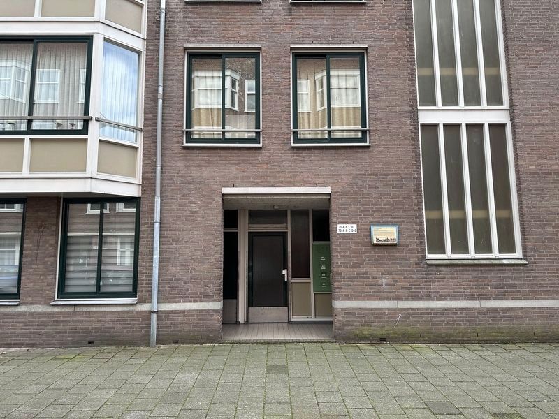 1944 Westzaan Street American Bomber Crash Memorial - wide view image. Click for full size.