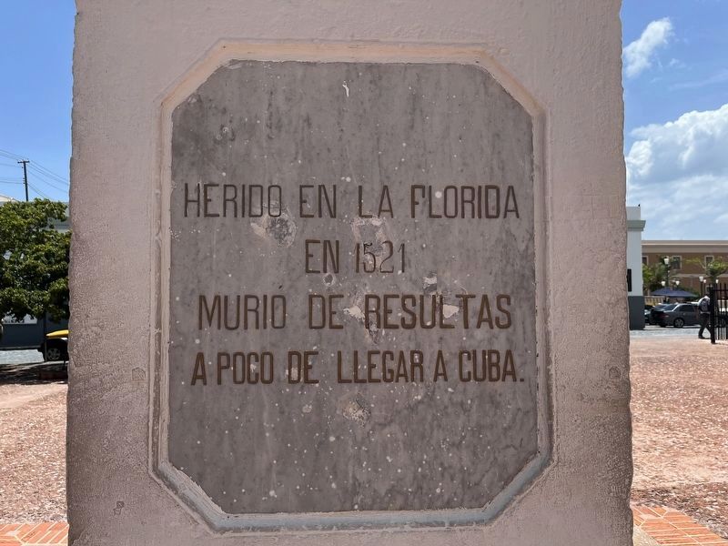 Juan Ponce de Leon Marker. Click for full size. Juan Ponce de Leon Marker image. Click for full size.