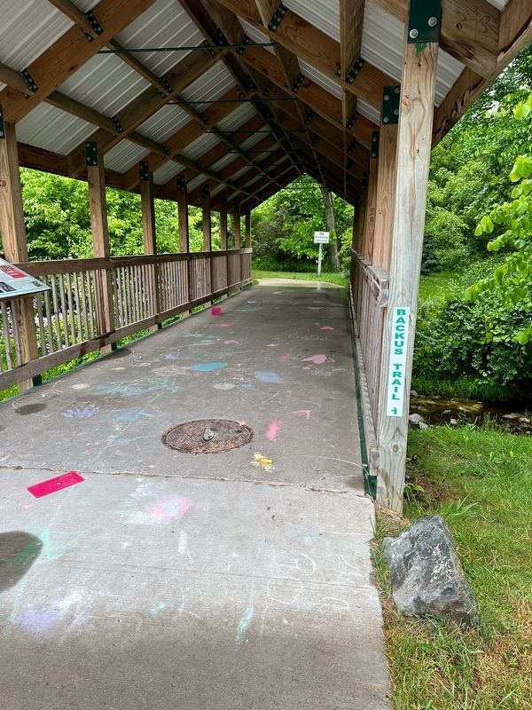 George "Randy" Raison Covered Bridge Marker. Click for full size. George "Randy" Raison Covered Bridge Marker image. Click for full size.