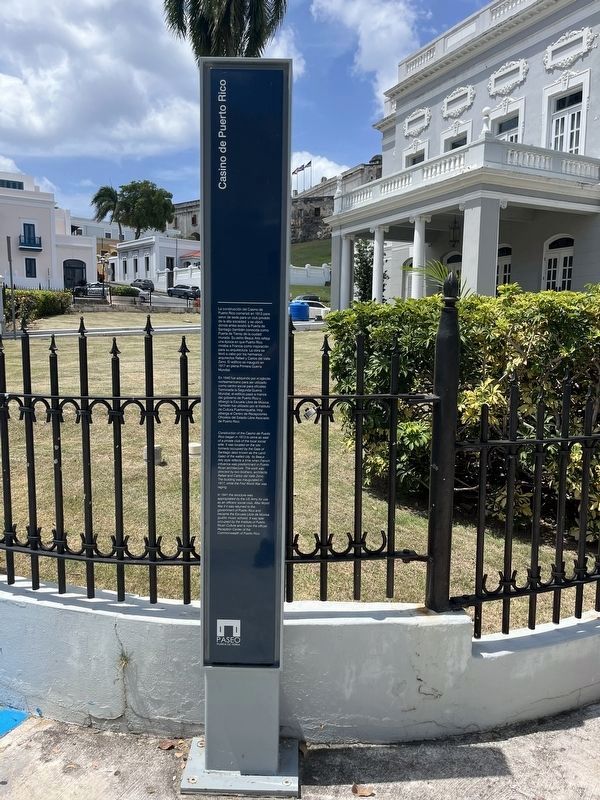 Casino de Puerto Rico Marker. Click for full size. Casino de Puerto Rico Marker image. Click for full size.