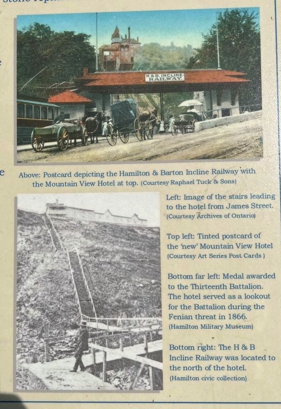 Mountain View Hotel Marker detail (right side) image. Click for full size.