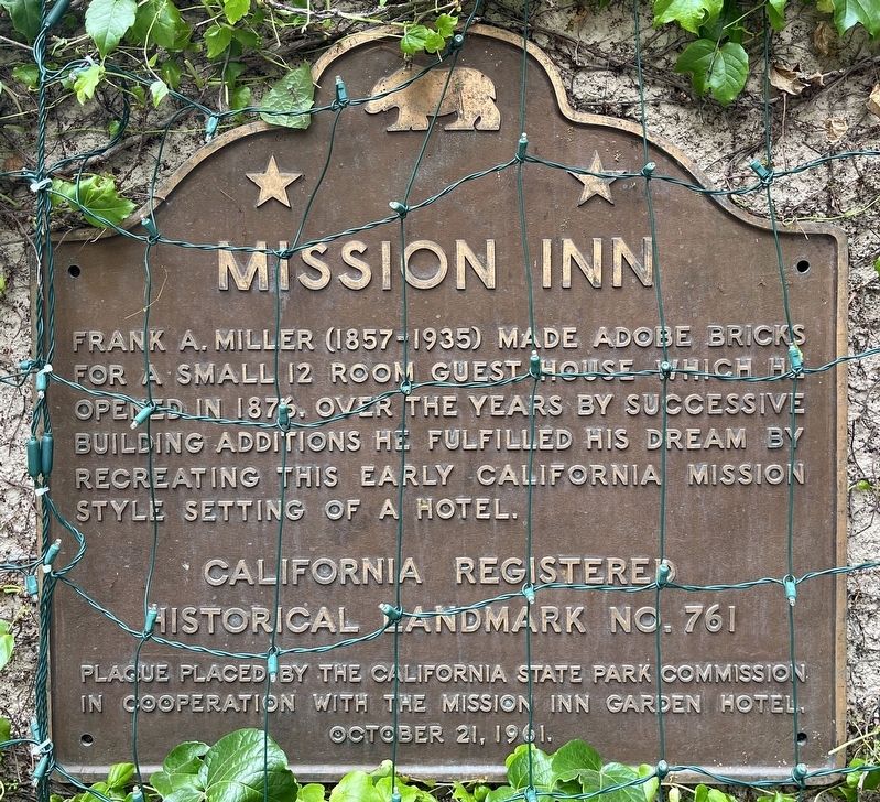 Mission Inn Marker image. Click for full size.