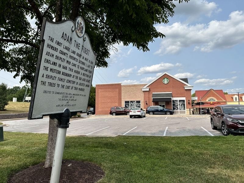 New Location of the Adam the First Marker. Click for full size. New Location of the Adam the First Marker image. Click for full size.