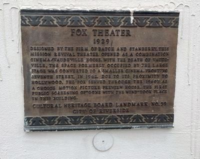 Fox Theater Marker image. Click for full size.