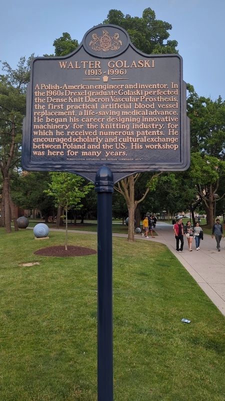Walter Golaski Marker. Click for full size. Walter Golaski Marker image. Click for full size.