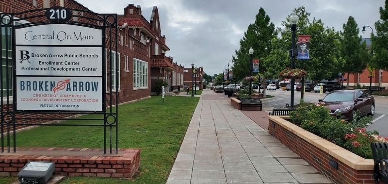 First Broken Arrow Public School Marker. Click for full size. First Broken Arrow Public School Marker image. Click for full size.