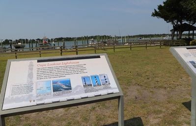 Cape Lookout Lighthouse Marker. Click for full size. Cape Lookout Lighthouse Marker image. Click for full size.