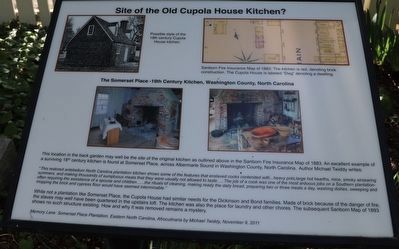 Site of the Old Cupola House Kitchen? Marker image. Click for full size.