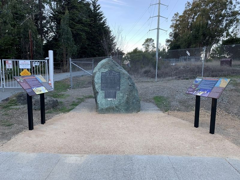First Camp after Discovery of San Francisco Bay Marker image. Click for full size.