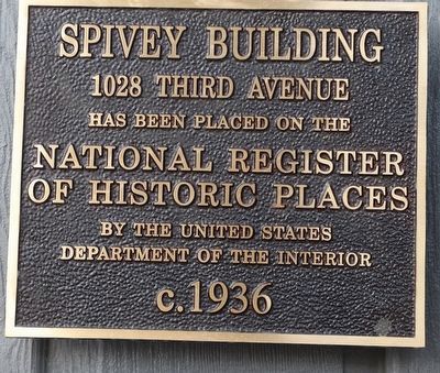 Spivey Building Marker image. Click for full size.