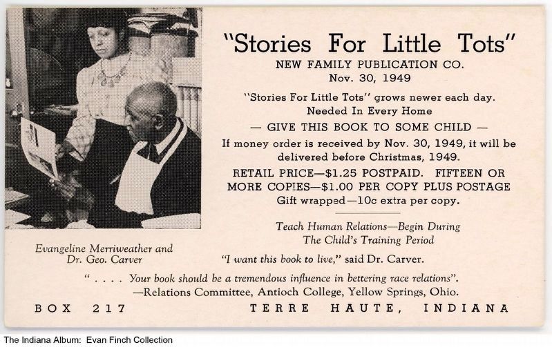 <i>Stories for Little Tots</i> advertisement image. Click for full size.