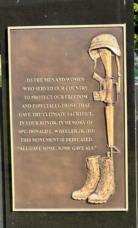 Maple Grove Veterans Memorial Marker. Click for full size. Maple Grove Veterans Memorial Marker image. Click for full size.