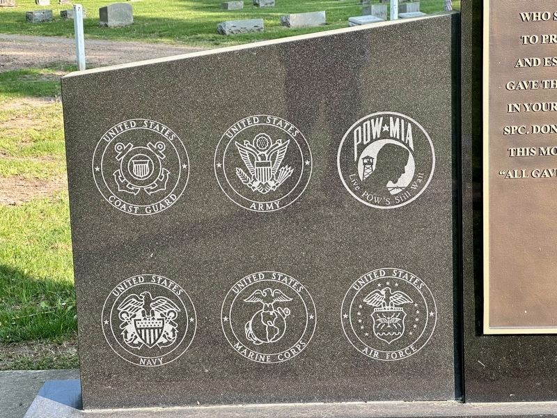 Maple Grove Veterans Memorial Left Panel. Click for full size. Maple Grove Veterans Memorial Left Panel image. Click for full size.