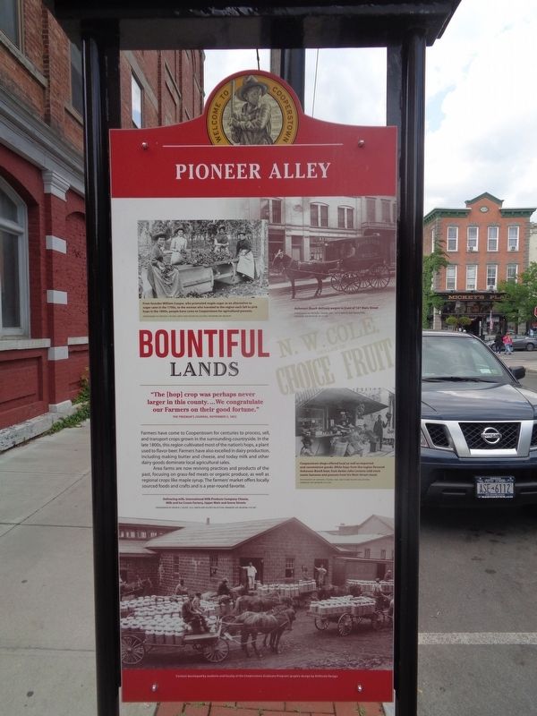 Pioneer Alley Marker image. Click for full size.