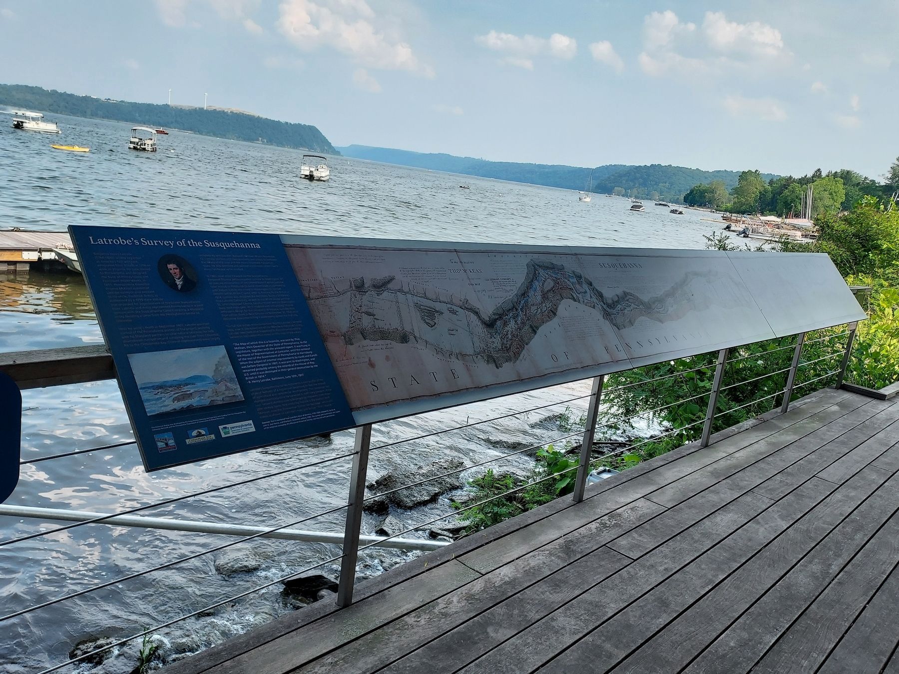 Latrobe's Survey of the Susquehanna Marker image. Click for full size.