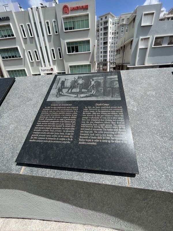 Campos de Exterminio / Death Camps Marker image. Click for full size.