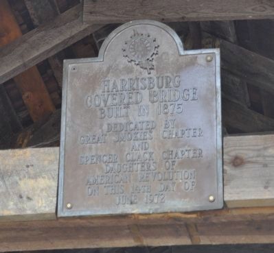 Harrisburg Covered Bridge Marker. Click for full size. Harrisburg Covered Bridge Marker image. Click for full size.
