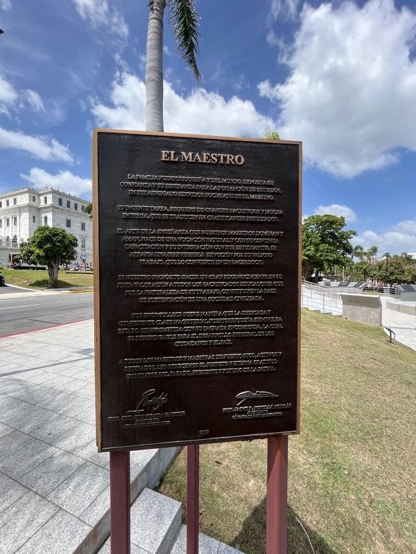 El Maestro side of the marker. Click for full size. El Maestro side of the marker image. Click for full size.