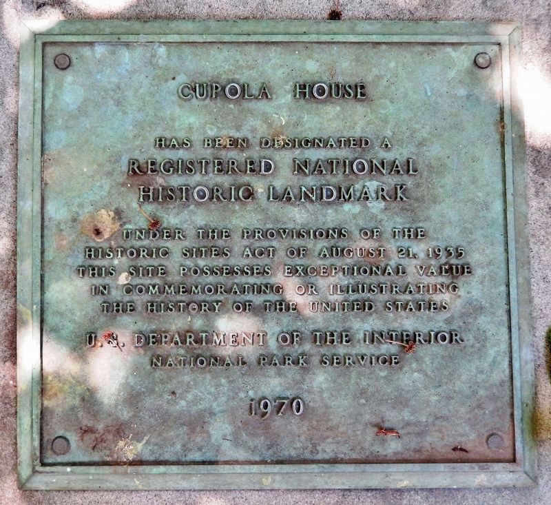 Cupola House Marker image. Click for more information.