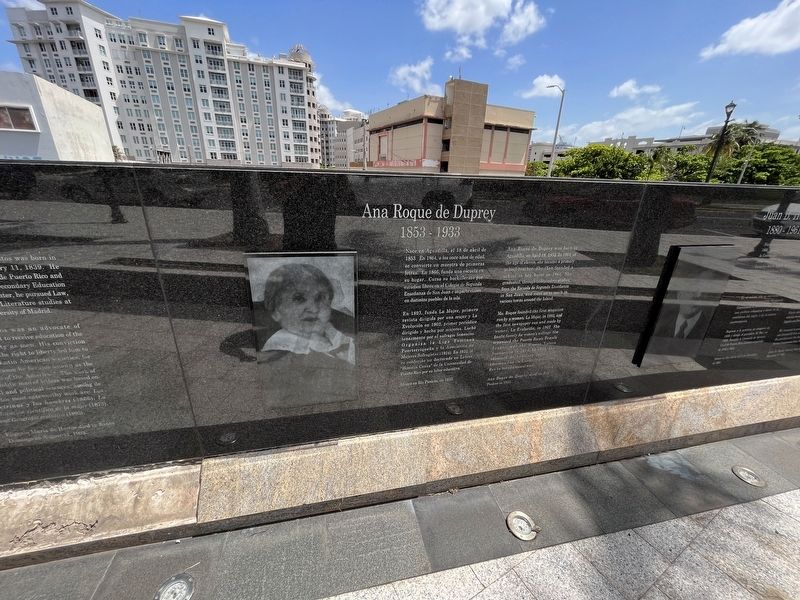 Ana Roque de Duprey section of the marker image. Click for full size.