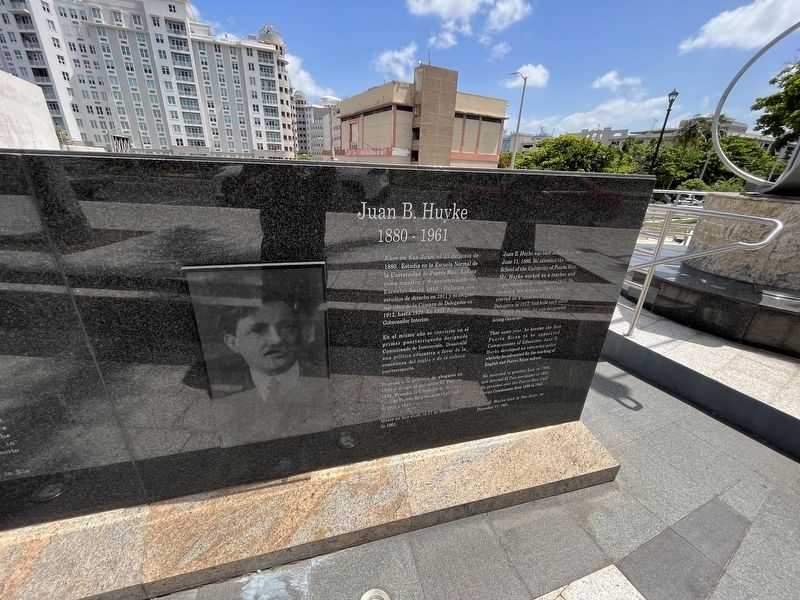 Juan B. Huyke section of the marker image. Click for full size.