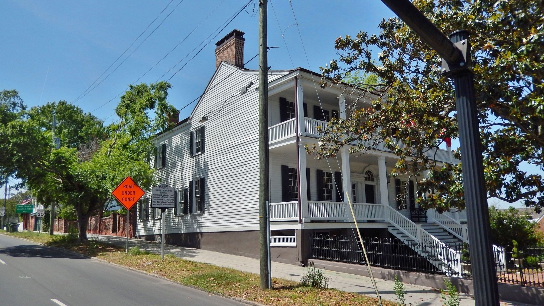 Burgwin-Wright House (<i>northeast elevation</i>). Click for full size. Burgwin-Wright House (<i>northeast elevation</i>) image. Click for full size.