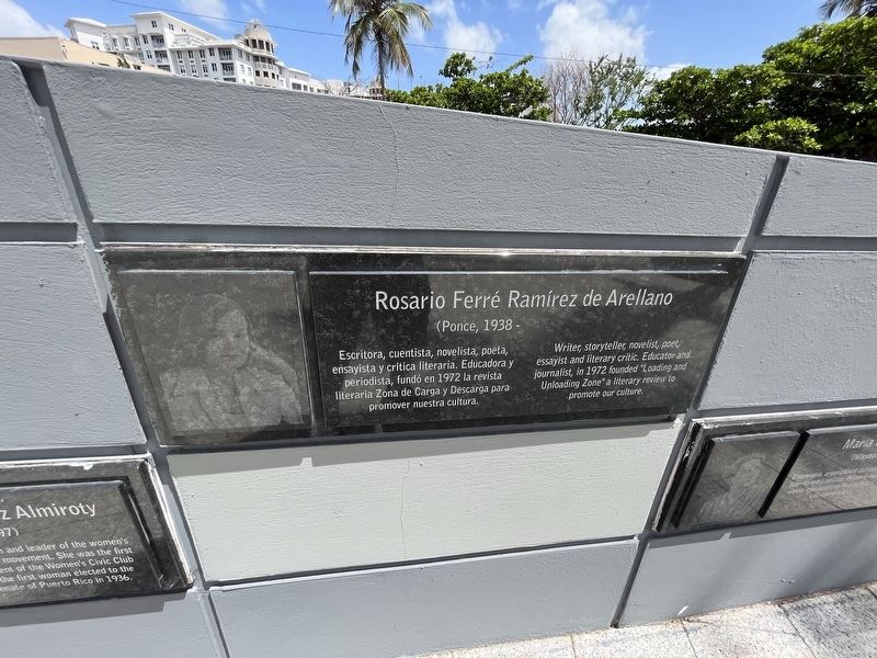 Rosario Ferré Ramírez de Arellano Marker. Click for full size. Rosario Ferré Ramírez de Arellano Marker image. Click for full size.