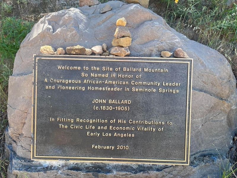 Ballard Mountain Marker. Click for full size. Ballard Mountain Marker image. Click for full size.