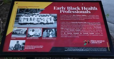 Early Black Health Professionals Marker image. Click for full size.
