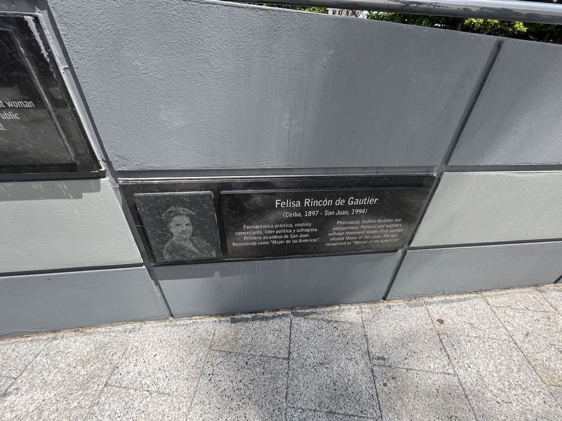 Felisa Rincón de Gautier Marker. Click for full size. Felisa Rincón de Gautier Marker image. Click for full size.
